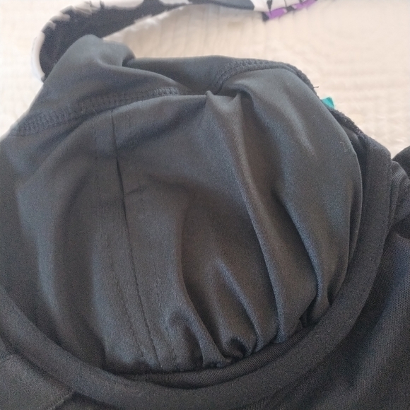 It Figures Halterkini Floral Swim Top Bust Builder 14 - Picture 14 of 15